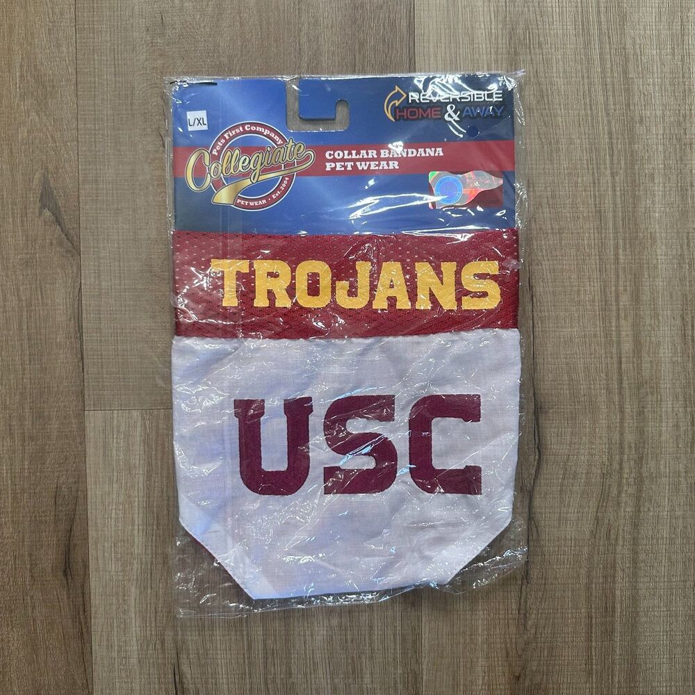 NWT USC Trojans Large XL L/XL Dog Bandana